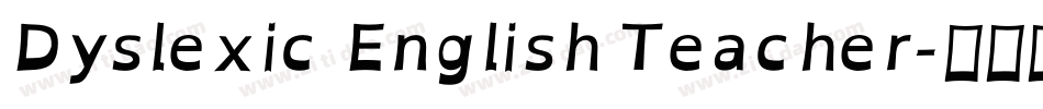 Dyslexic English Teacher字体转换